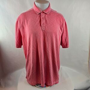 Nicoby Shirt Mens 2XL Pink Golf Polo Modal Blend Beach Casual Preppy Classic